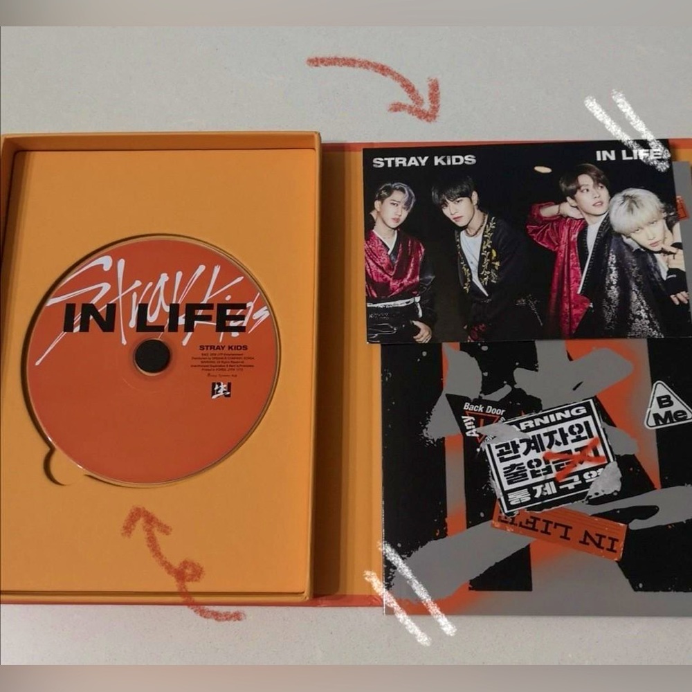 Kpop Stray Kids In生 In Life 1st Repackage
Album UNSEALED (Type A/Orange)